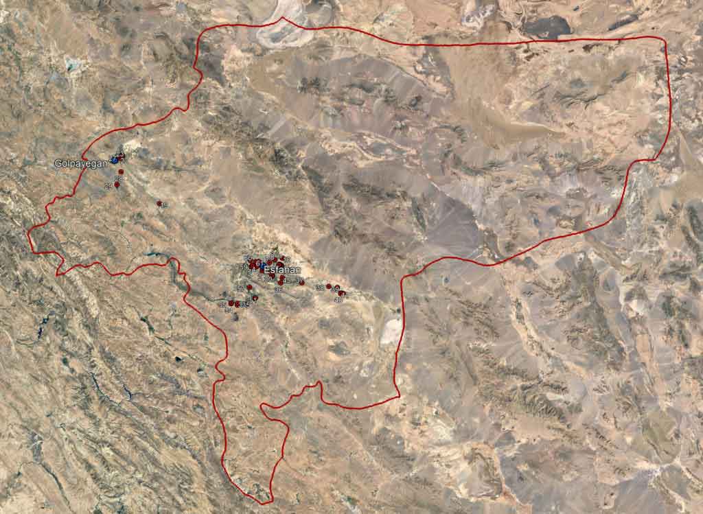 map of the area